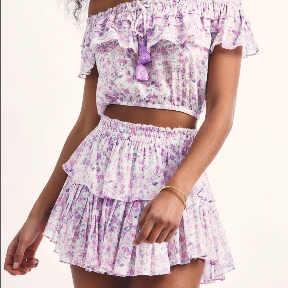 LoveShackFancy Ruffle Mini Skirt